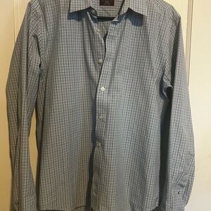 Men's Untuckit Blue Checkered Shirt